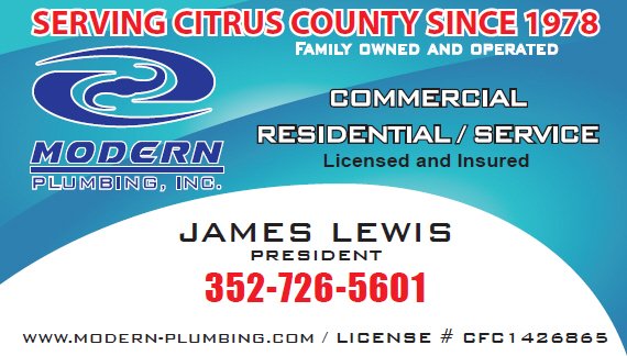 James Lewis - Modern Plumbing, Inc. - Inverness, FL